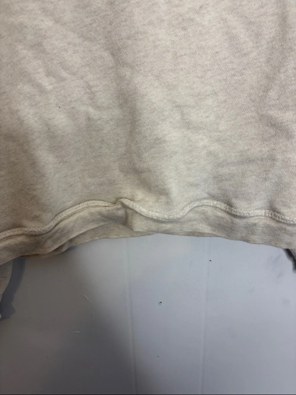 Aerie Sweater Womens XXS Minimalist Cream Crewneck Sweatshirt Casual Lounge - Picture 5 of 6